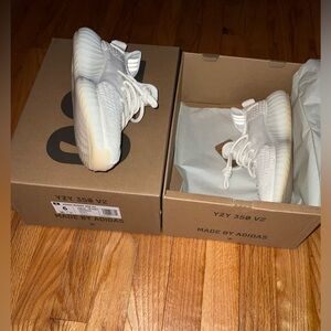 Adidas Yeezy Boost 350 V2 Pure White Mens Sneakers NEW